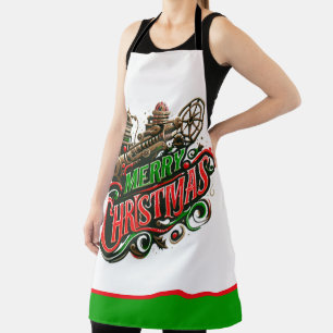 Frohe Weihnachtsstampunk Schürze