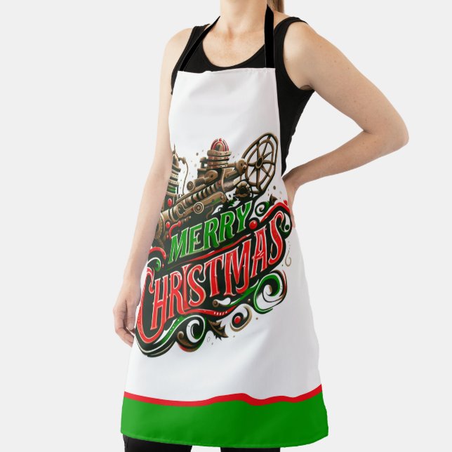 Frohe Weihnachtsstampunk Schürze (InSitu)