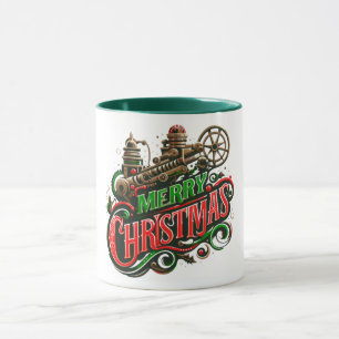 Frohe Weihnachtsstampunk Tasse