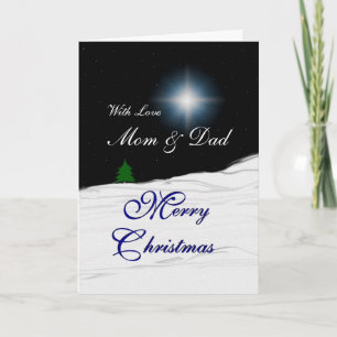 Frohe Weihnachtsstern Feiertagskarte