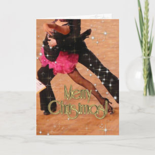 Frohe Weihnachtstänzer PERSONALISIERT Feiertagskarte