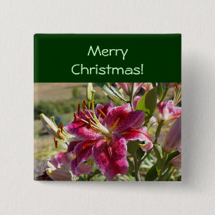 Frohe Weihnachtstasten Retail Business Lily Button