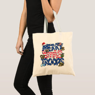 Frohe Weihnachtstruppen Tote Tasche