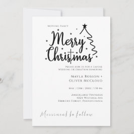 Frohe Weihnachtsvibes Mama christliche CrossWeddin Einladung
