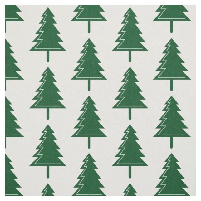 Frohe Weihnachtswald-Waldmuster Stoff (Muster)