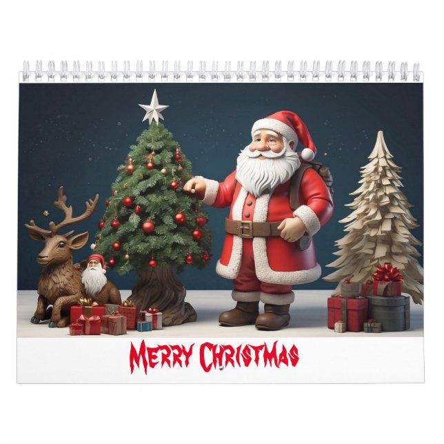 Frohe Weihnachtswandkunst mit Santa Kalender (Titelbild)