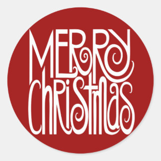 Frohe Weihnachtsweiße Sticker