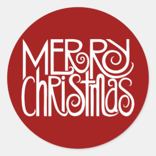 Frohe Weihnachtsweiße Sticker