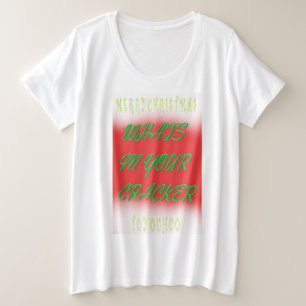 Frohe Weihnachtswitz 3 farbig Große Größe T-Shirt