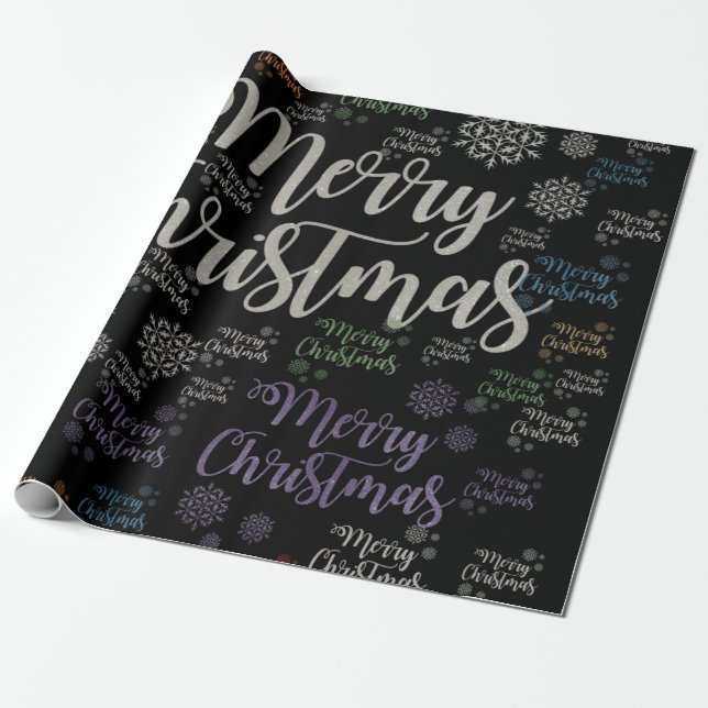 Frohe Weihnachtswrapping Paper Geschenkpapier (Ungerollt)