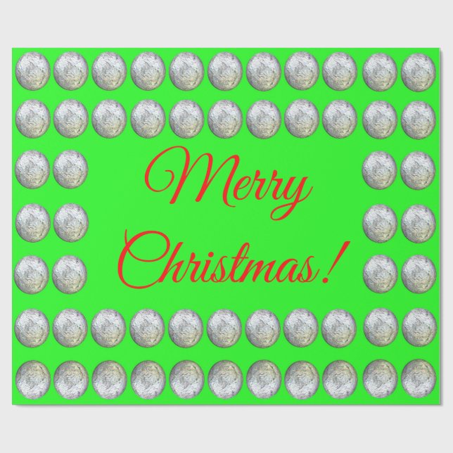 Frohe Weihnachtswrapping Paper Geschenkpapier (Flach)