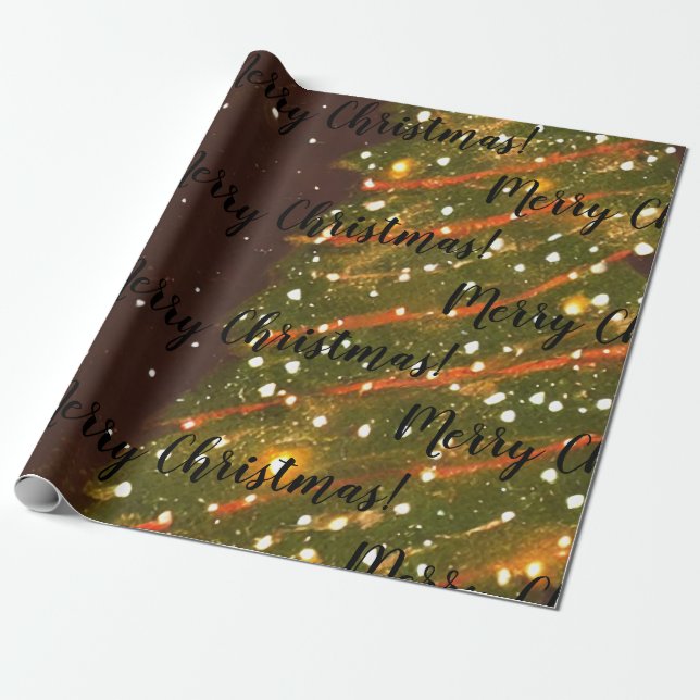 Frohe Weihnachtswrapping Paper Geschenkpapier (Ungerollt)