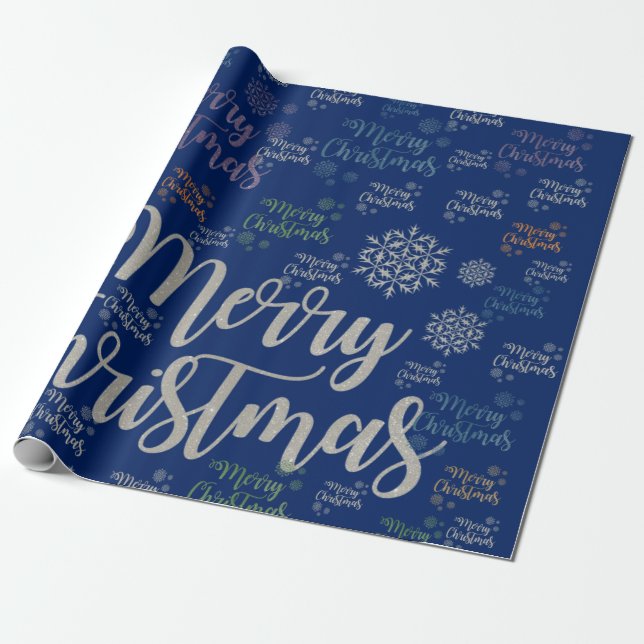 Frohe Weihnachtswrapping Paper Geschenkpapier (Ungerollt)