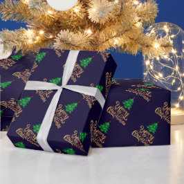 Frohe Weihnachtswrapping Paper Geschenkpapier