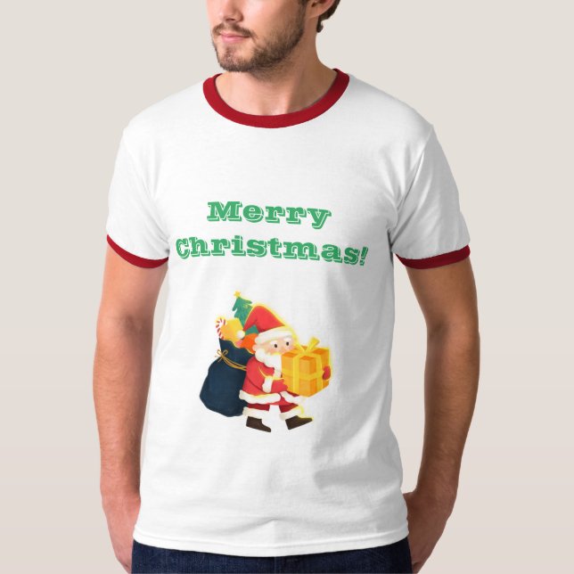 Frohe Weihnachtswünsche Erstellen Sie einen eigene T-Shirt (Vorderseite)