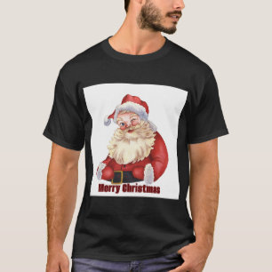 Frohe Weihnachtswünsche Gedruckter Frieden Basic D T-Shirt