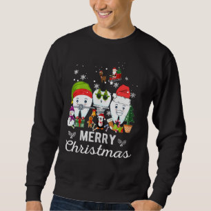 Frohe Weihnachtszahnärzte Teeth Santa Dental Elf S Sweatshirt