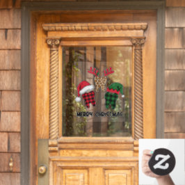 Frohe Weihnachtszähne Fensteraufkleber