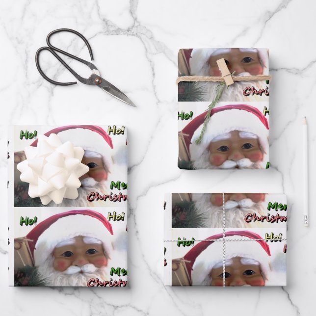 Frohe Weihnachtszeit Geschenkpapier Set (Vorderseite)