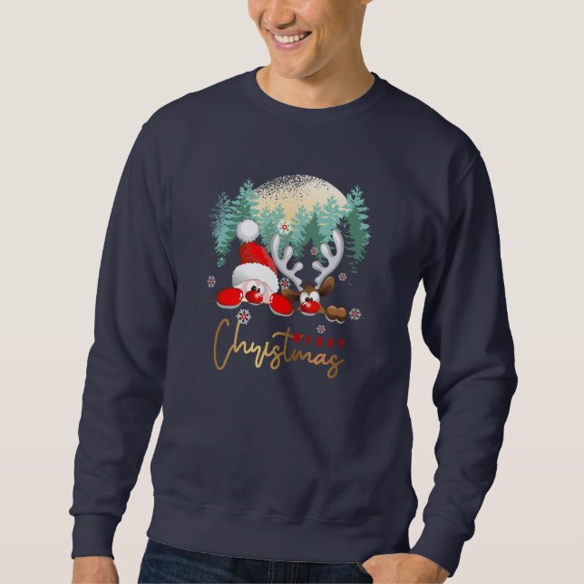 Frohe Weihnachtszeit | Männerpullover Sweatshirt (Vorderseite)