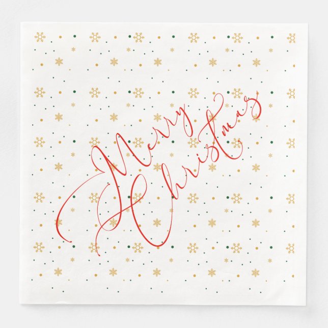 Frohe Weihnachtszeitung Napkin Serviette (Vorderseite)