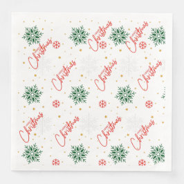 Frohe Weihnachtszeitung Napkin Serviette