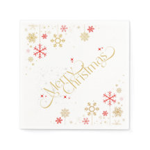 Frohe Weihnachtszeitung Napkin