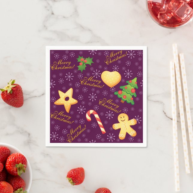 Frohe Weihnachtszeitung Napkins Serviette (Beispiel)