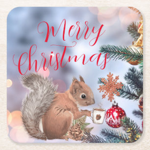 Frohe Weihnachtszeitung Untersetzer