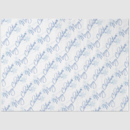 Frohe Weihnachtszettel Seidenpapier