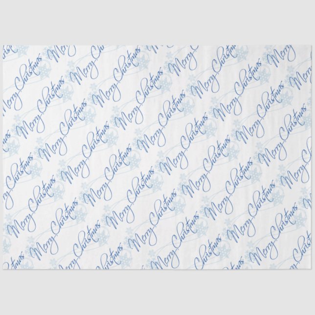 Frohe Weihnachtszettel Seidenpapier (Vorderseite)