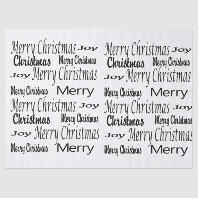 Frohe Weihnachtszettel Seidenpapier (Vorderseite)