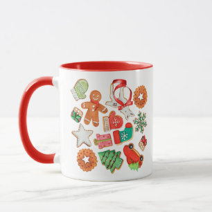 Frohe Weihnachtszucker Cookie Anpassbare Name Tass Tasse