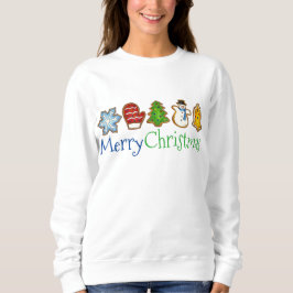 Frohe Weihnachtszucker Kekse Weihnachtsgebäck Sweatshirt