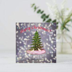 Frohe weiße Weihnachtsbunnies Fichte