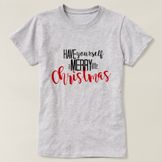 frohe wenig Weihnachten T-Shirt (Design vorne)