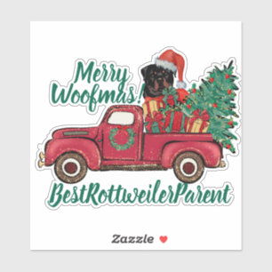 Frohe Wölfe! Bestes Rottweiler-Mutterunternehmen P Aufkleber