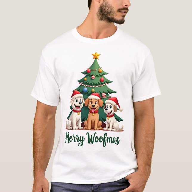Frohe Woofmas (2) T-Shirt (Vorderseite)