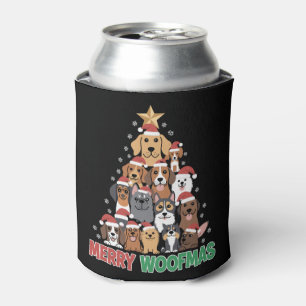 Frohe Woofmas Frohe Weihnachten Hunde Liebhaber  Dosenkühler