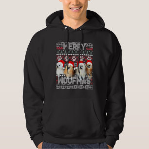 Frohe Woofmas Niedlicher Spitz und Havanese mit SA Hoodie