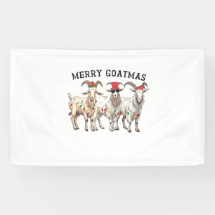 Frohe Ziege Weihnachten Tier Ziegenliebhaber Frohe Banner