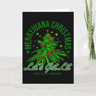 Frohejuana Weihnachten Weihnachten Weed T Rollen Karte