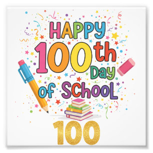 Frohen 100. Schultag Fotodruck