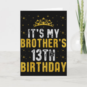Frohen 13. Geburtstag meines Bruders 2012 13 Jahre Karte