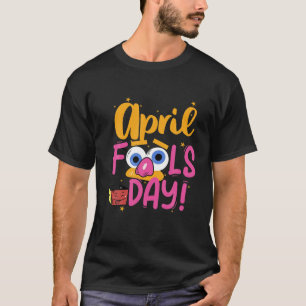Frohen 1. April 1. April Scherz Funny J T-Shirt