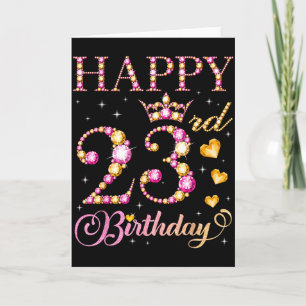 Frohen 23. Geburtstag 23 Jahre alte Männer Frauen  Karte