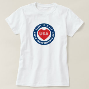 Frohen 250. Unabhängigkeitstag am 4. Juli, Liebe U T-Shirt