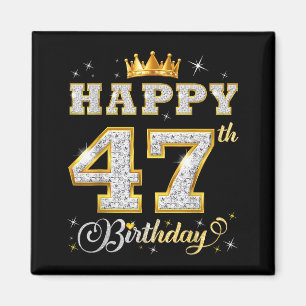 Frohen 47. Geburtstag 47 Jahre alte Frauen Männer Magnet