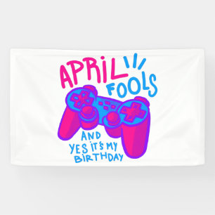 frohen April Fools Day Geburtstag Gamer Banner