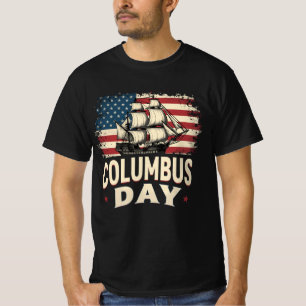 Frohen Columbus-Tag der Erforschung und Reflexion T-Shirt